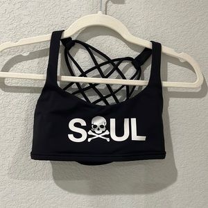 Lululemon x SOULCYCLE Black Free to Be Wild Bra